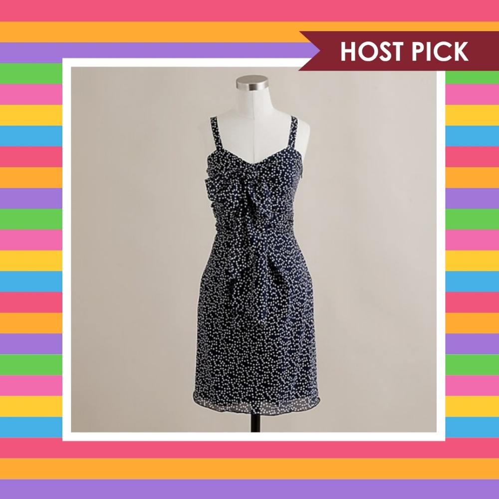 J. Crew Swirling Dots Dress